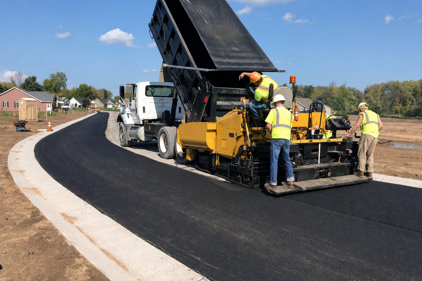 Asphalt paving