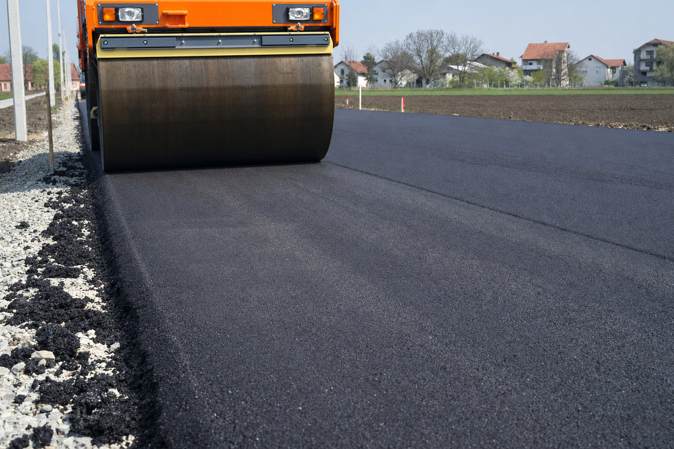 Commercial asphalt paving